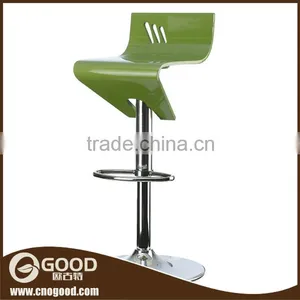 Stainless Steel Base Adjustable Bar Stool Furniture thumbnail-1