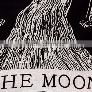 Indian Printed Wholesale Tapestry, Wolf Wall Hanging, Moon Hippie Beach Blanket, Boho Picnic Throw thumbnail-5