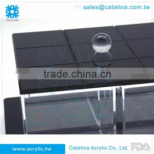 High Quality Acrylic Plastic Banquet Salt Sugar Jar Serving Tray thumbnail-1