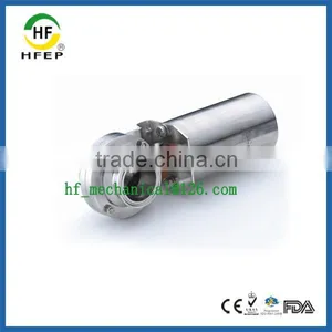 HF1B009 DN25 Pneumatic Stainless Steel Sanitary Low Price Butterfly Valve thumbnail-1