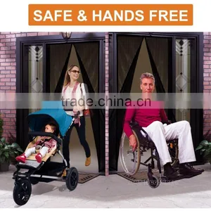 Safe and Hands Free Magnetic Door Mosquito Net Door Curtain Door Screen thumbnail-1