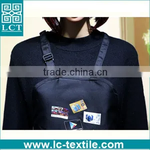 Wholesale in Stcok Supermaket Uniform Black Women Apron for Workshop thumbnail-3