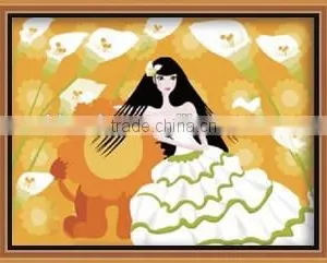Newest Handpainted Modern Canvas Abstract Painting by Number thumbnail-1