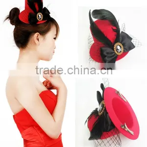 MYLOVE Feather Fascinator Hair Accessory Fascinator Hat With Clips MLGM046 thumbnail-1