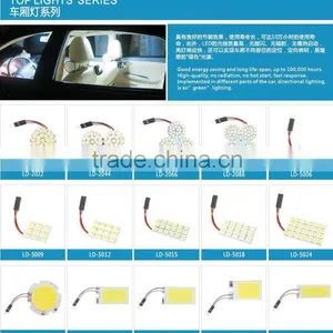 Promotion Cob Led Panel Lamp With Dome Festoon BA9S 3Adapter Car Auto Interior Reading Map Lamp thumbnail-6