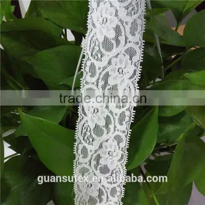 White Eyelash Trimming African Cord Bridal Lace For Children's African Clothing thumbnail-1