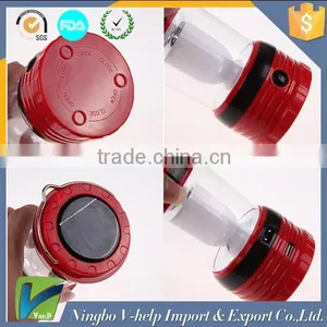 Portable Led Solar Camping Lantern Lamp With Mobile Phone Charger thumbnail-1