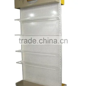 Custom Made Pegboard Metal Snacks Display Stand With Hook/counter Snacks Display Rack for Supermarket thumbnail-1