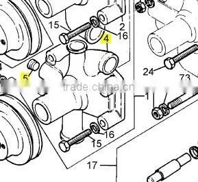 MASSEY FERGUSON Tractor MF 245 Water Pump thumbnail-1