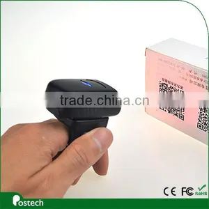 Mini Wearable Ring Style CCD Wireless Bluetooth 1D/2D Barcode Scanner Reader for PC/Apple IOS/Android thumbnail-1