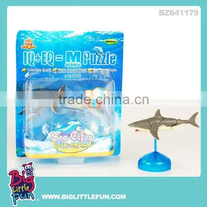 KIDS ASSEMBLY MARINE LIFE SHARK TOY 3D MAGIC PUZZLE thumbnail-1