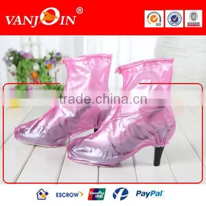 PVC Waterproof Nonskid High Heel Overshoes thumbnail-1