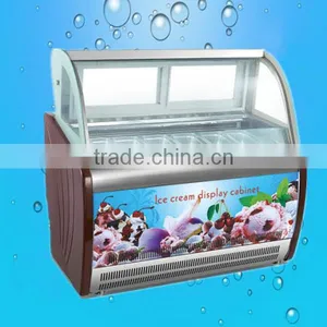 6,10, 12,14 Pans Ice Cream Display Refrigerator,italian Ice Cream Display Freezer ZQR-608 thumbnail-1