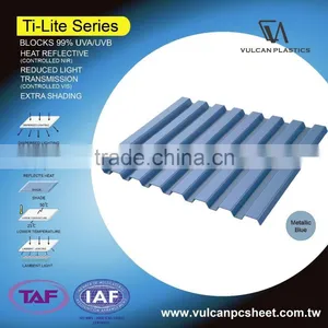 Plastic Polycarbonate Silver Laminated Sheet (Ti-Lite Metallic Blue Series) thumbnail-3