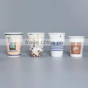8ozB Compostable PLA Lined Paper Cups Single Wall-L thumbnail-1