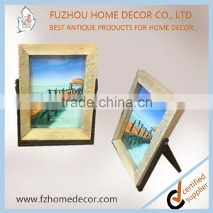 2017 Hot Seller Adjustable Wood Photo Frame With Metal Stand for Wholesale thumbnail-1