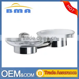 Bathtub Wall Mounted Stainless Steel 304 Double Soap Dish thumbnail-1