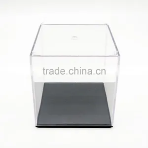 Clear Acrylic/Plastic Doll Box for Display Case Dustproof Tray Protection Cube 3.9"H thumbnail-3