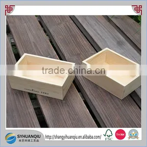 New Natural Wooden Farm Solid Apple Fruit Crate thumbnail-1