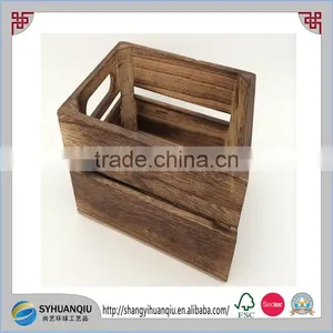 Vintage Style Wooden Apple Box Fruit Box County Decor thumbnail-3