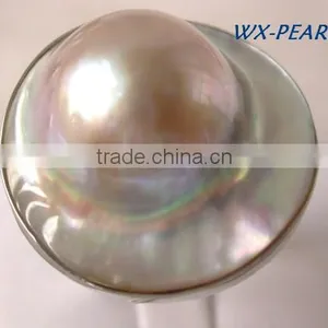 Fashion Elegant Jewelry Silver Pearl Ring thumbnail-1
