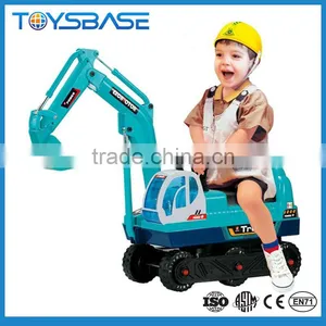 Excavator Digger Pulling Cart Mall Kids Ride on Toys thumbnail-1