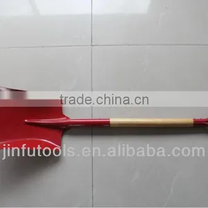 2013 New Painted TUV/GS Standard Fiberglass Poly Grip S512D Snow, Fire and Garden Shovel With Fiberglass and Wooden Handle thumbnail-1