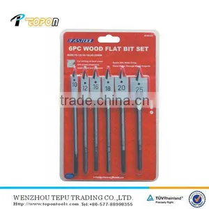 6pcs From Size 10mm to 25mm Wood Carving Chisel Flat Bit Set thumbnail-1