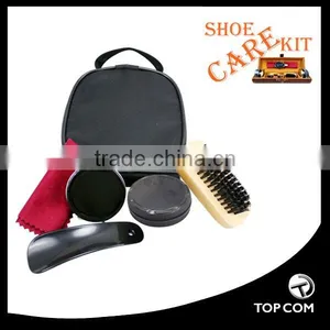 Black Shoe Polish PU Leather Travel Shoe Polish Kit thumbnail-1