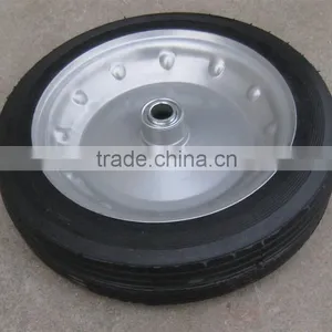 Heavy Duty Metal Rim Solid Wheels 12 Inch Made in China OEM thumbnail-2