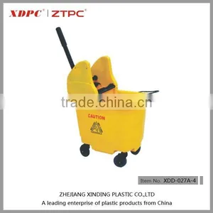 27L Plastic Down Press Mop Bucket thumbnail-1