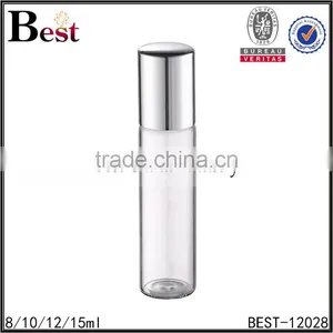 Wholesale 8ml 10ml 12ml 15ml Silver Aluminum Cover Roll on Fragrance Perfume Bottle Cosmetic Clear Empty Bottle of Perfume thumbnail-5