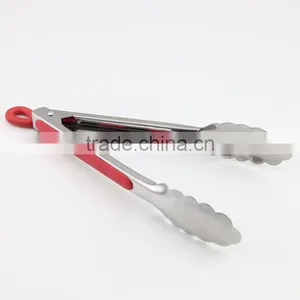 9 Inch Mini Kitchen Ware Stainless Steel Tongs thumbnail-4
