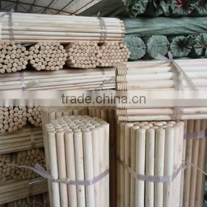 Straight Long Natural Wooden Broom Handle With High Quality thumbnail-1