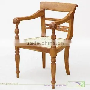ARM CHAIR RAFFLES WITH RATTAN thumbnail-1