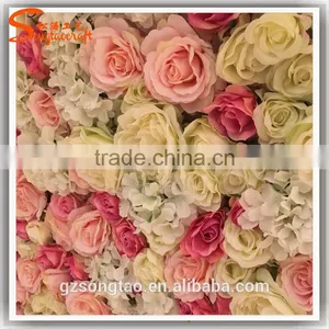 2017 Factory Price Artificial Flower for Wall Decoration Silk Flower Wall for Wedding Supplies thumbnail-2