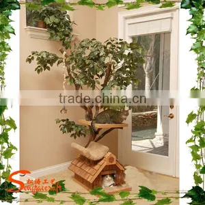 China Manufacturer Wholesale Artificial Tree & Wooden House & Cat Tree House thumbnail-2