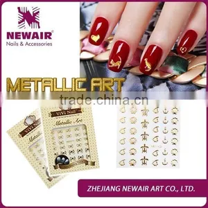 2016 Nail Art Supplies Girl Top Designs Sticker Metalic Nail Decals thumbnail-2