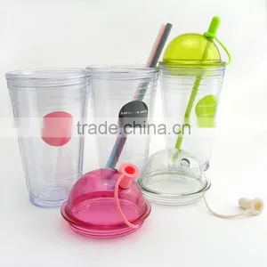 UCHOME High End Unique Promotional Popular Plastic Cup With Straw thumbnail-3