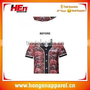Customize Dry Fit Sublimation Baseball Jersey With Buttons thumbnail-3