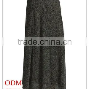 2016 Summer Chinese Clothing /Garment Manufacturer Polka Dot Print Women Long Skirts thumbnail-1