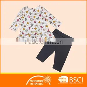Baby 3 Pcs Set Fur Vest Wholesale Baby Girl Clothing Set thumbnail-3
