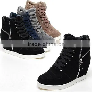 2ssd0520 Hidden Women Wedge Heel Zip-up Sneakers thumbnail-1