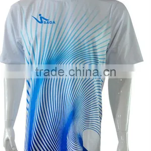 2014 Hot Sale Sportswear Sublimated Polyester Elastane Squash or Tennis T-shirt thumbnail-2