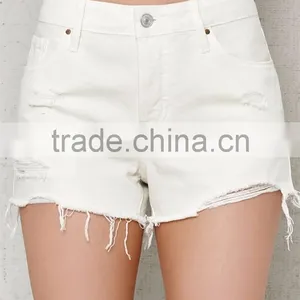 White Wash and Edgy Destruction/women Shorts/board Shorts/blank Board Shorts Wholesale thumbnail-1