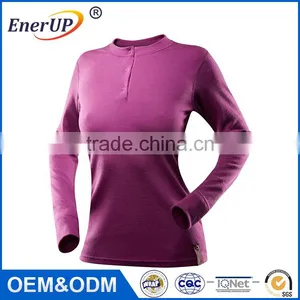 2017 OEM Service Cheap Thermal Merino Wool Breathable Sport Women Long Johns thumbnail-4