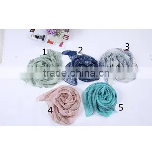 Hot Sale Chinese Style 5 Color Choice High Quality Lady Chiffon Material Shawl Fashionable Scarf thumbnail-3