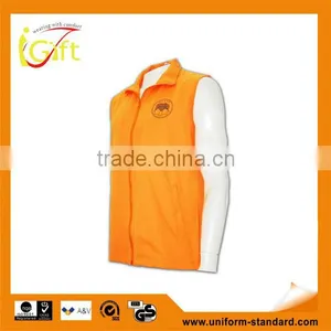 China Manufactory High Quality Plain Orange Multi Pocket Work Vest thumbnail-1