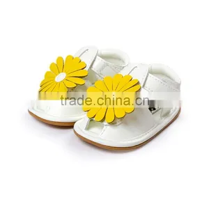 Sum Flower Cute Baby Shoes, Soft Feel High Quality PU Leather Baby Sandals thumbnail-3