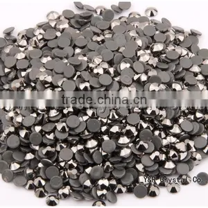 AAA Quality Jet Hematite Hot Fix Strass Drill Rhinestone Czech Hot Fix Rhinestones thumbnail-1